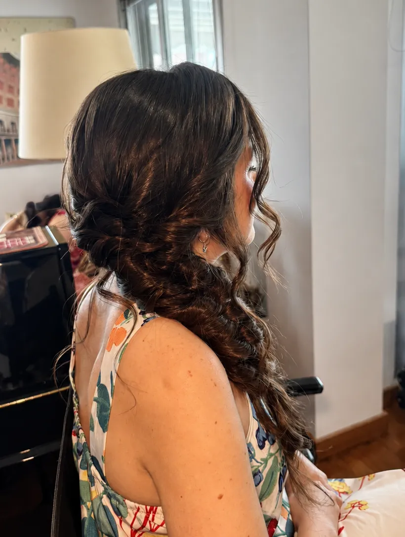 Trenza para boda o evento en Zaragoza